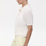Hollow Out Polo Knit Sweater