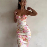 Spaghetti Strap Floral Dress
