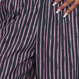 Colorblock Striped Wide-Leg Relaxed Pants