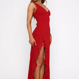 Tell Me Everything Maxi Dress Wine