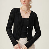 Casual Knit Open Front Cardigan