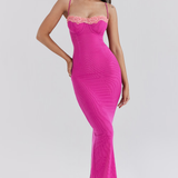 Fay | Lace Slit Maxi Dress