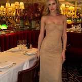 Jenna - Shimmer Fishtail Maxi Dress
