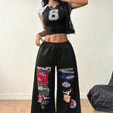 Printed Hip Hop Loose Casual Pants