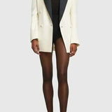 Double Breasted Colorblock Blazer