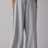 Elastic Waist Loose Fit Casual Pants