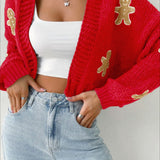 Cute Gingerbread Crop Sweater