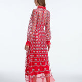 Long Sleeve Sequin A Line Dress