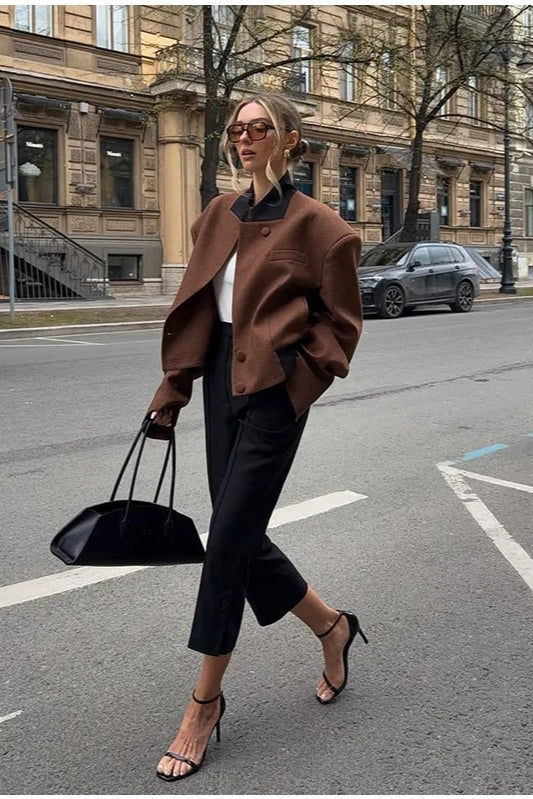 Vintage Lapel Short Jacket