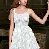 Sweet Polka Dot Cami Mini Dress