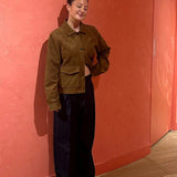 Vintage Suede Pocket Jacket