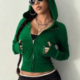 Retro Long Sleeve Hoodie