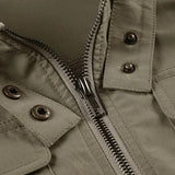 Vintage Drawstring Hem Street Jacket