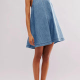 Sunset Stroll Denim Mini Dress