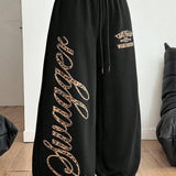 Hip Hop Graphic Print Baggy Casual Pants