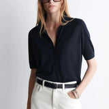 Short Sleeve Polo Cardigan