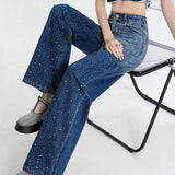 Balloon Carpenter Gradient Shine Denim Jeans