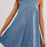 Sunset Stroll Denim Mini Dress