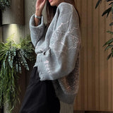 Contrast Letter Knit Pullover Sweater