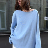 Loose Fit Backless Sweater