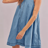 Sunset Stroll Denim Mini Dress