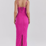 Fay | Lace Slit Maxi Dress