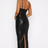 Forever Wanting Midi Dress Black