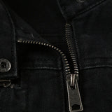Double Zipper Denim Cargo Jacket