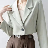 Chic Crop Top Blazer