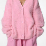 Celebrities Elegant Solid Buttons V Neck Outerwear