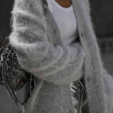 Celebrities Elegant Solid Buttons V Neck Outerwear
