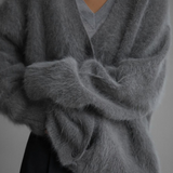 Celebrities Elegant Solid Buttons V Neck Outerwear