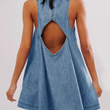 Sunset Stroll Denim Mini Dress