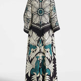 Magnifico Printed Maxi Dress - Black