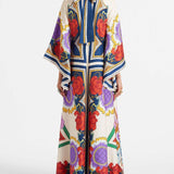 Magnifico Printed Maxi Dress - Rust