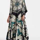 Magnifico Printed Maxi Dress - Black