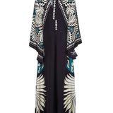 Magnifico Printed Maxi Dress - Black