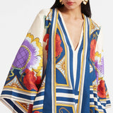 Magnifico Printed Maxi Dress - Rust