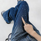 Balloon Carpenter Gradient Shine Denim Jeans