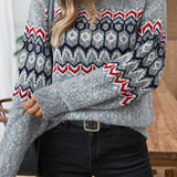 Chenille Knit Pullover Sweater