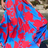 Fashion Print Sexy Swing Skirt Set