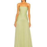SABRINA | SLEEVELESS DROP-WAIST MAXI DRESS