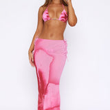 Luminous Maxi Skirt Blush Bloom