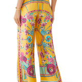 Fashionable Asymmetrical Print Top & Pants Set