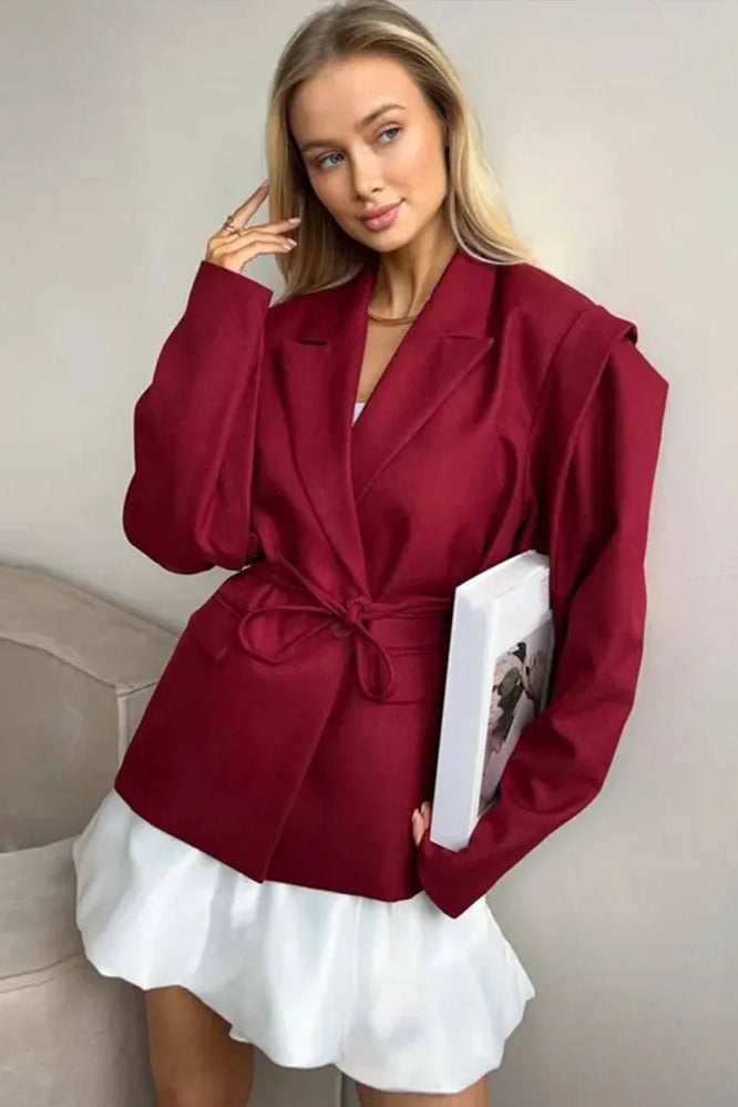 Elegant Turn-down Collar Blazer