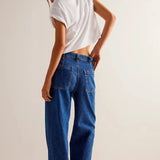Vintage Washed Wide Leg Jeans