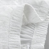 Lace Sheer Split Ruffle Asymmetrical Skirt