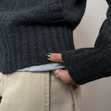 Thick Turtleneck Knit Sweater