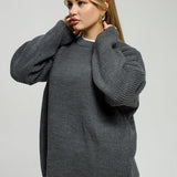 Loose Fit Pullover Knit Sweater