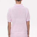 Hollow Out Polo Knit Sweater